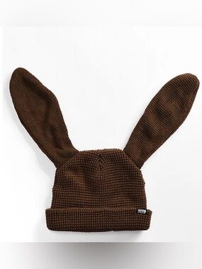 A.LAB Kevan Bunny Brown Beanie